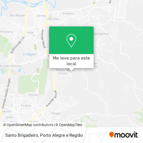 Santo Brigadeiro mapa