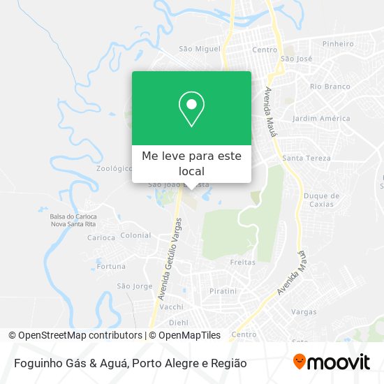 Foguinho Gás & Aguá mapa