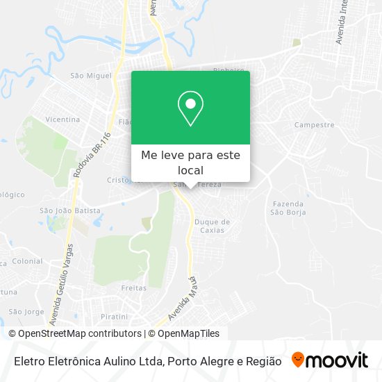 Eletro Eletrônica Aulino Ltda mapa