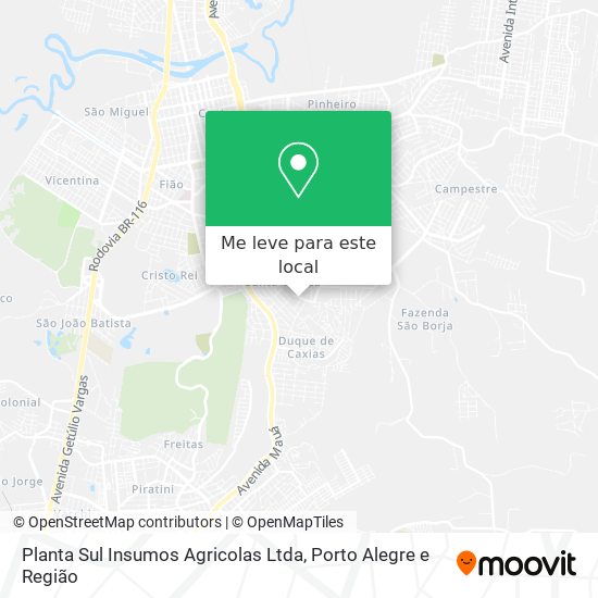 Planta Sul Insumos Agricolas Ltda mapa