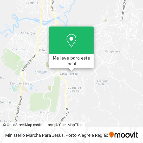 Ministerio Marcha Para Jesus mapa