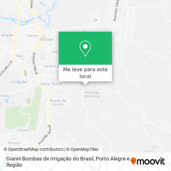 Gianni Bombas de Irrigação do Brasil mapa