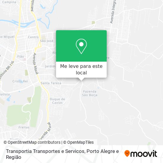 Transportia Transportes e Servicos mapa
