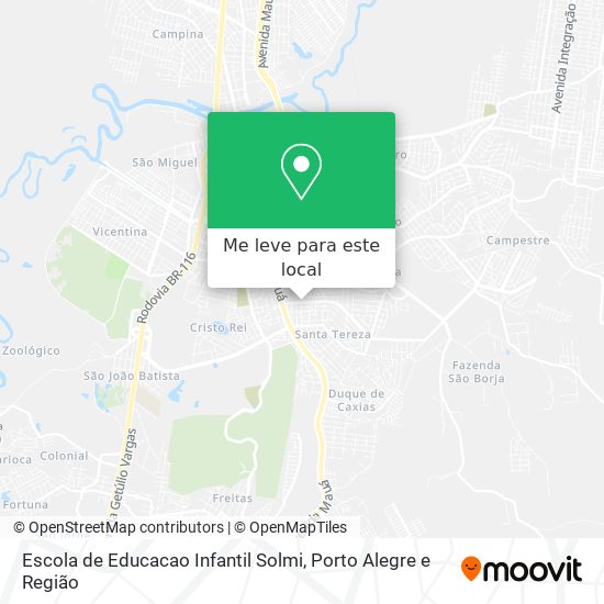 Escola de Educacao Infantil Solmi mapa