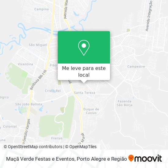 Maçã Verde Festas e Eventos mapa