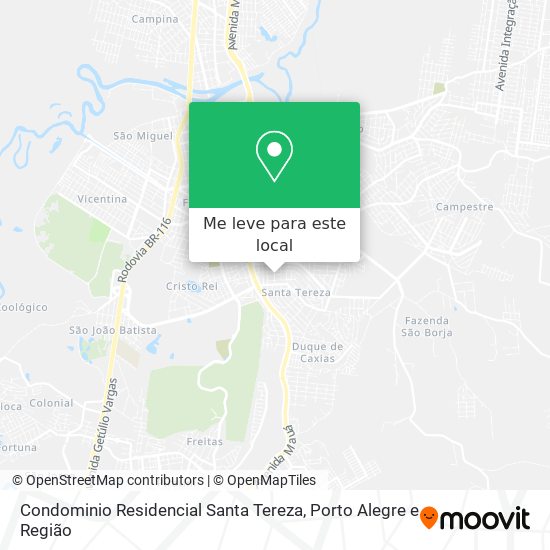 Condominio Residencial Santa Tereza mapa