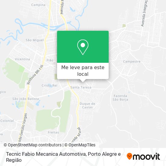 Tecnic Fabio Mecanica Automotiva mapa