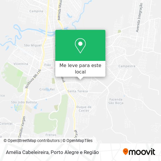 Amélia Cabeleireira mapa