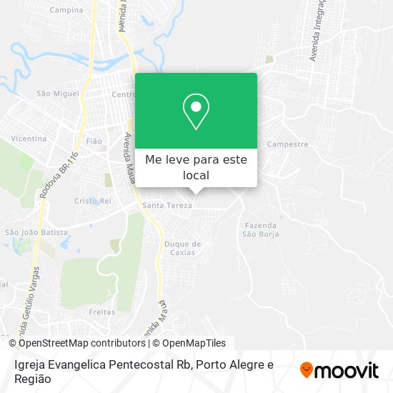 Igreja Evangelica Pentecostal Rb mapa