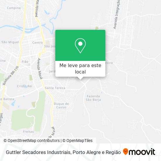 Guttler Secadores Industriais mapa