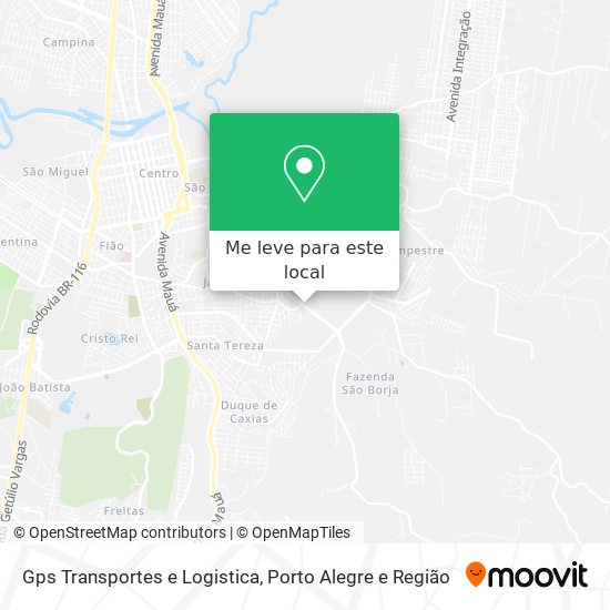 Gps Transportes e Logistica mapa