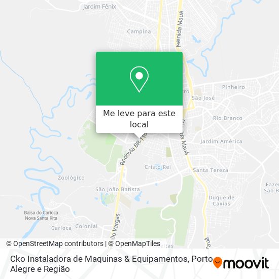 Cko Instaladora de Maquinas & Equipamentos mapa