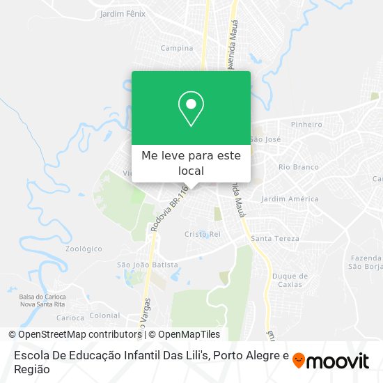 Escola De Educação Infantil Das Lili's mapa