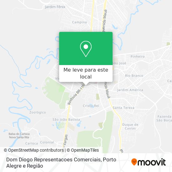 Dom Diogo Representacoes Comerciais mapa