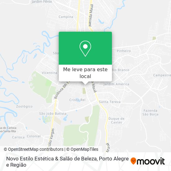 Novo Estilo Estética & Salão de Beleza mapa