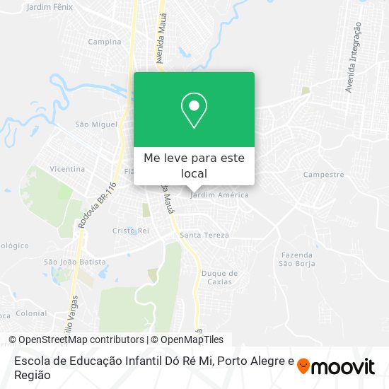 Escola de Educação Infantil Dó Ré Mi mapa