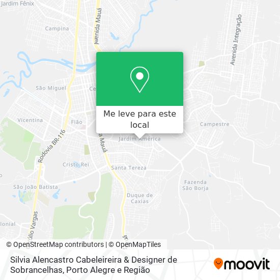 Silvia Alencastro Cabeleireira & Designer de Sobrancelhas mapa