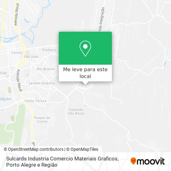 Sulcards Industria Comercio Materiais Graficos mapa