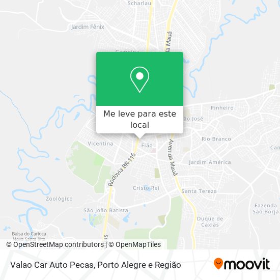 Valao Car Auto Pecas mapa