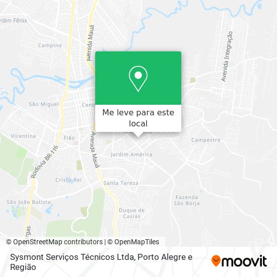 Sysmont Serviços Técnicos Ltda mapa