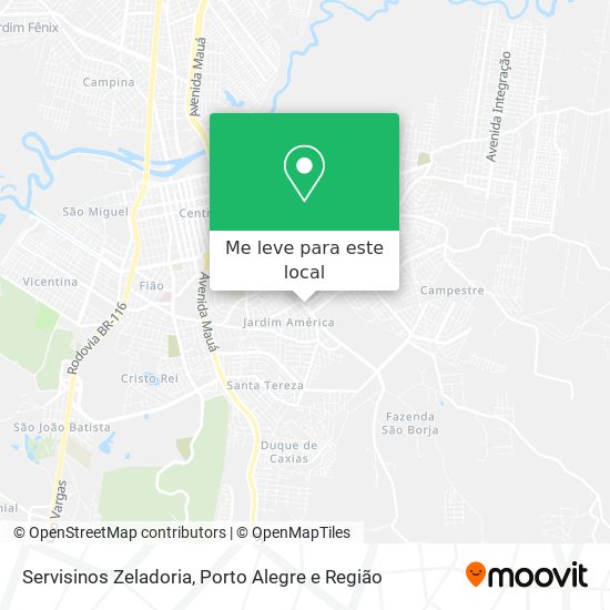 Servisinos Zeladoria mapa