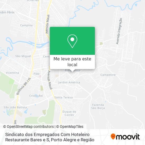 Sindicato dos Empregados Com Hoteleiro Restaurante Bares e S mapa