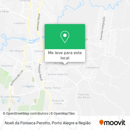 Noeli da Fonseca Perotto mapa