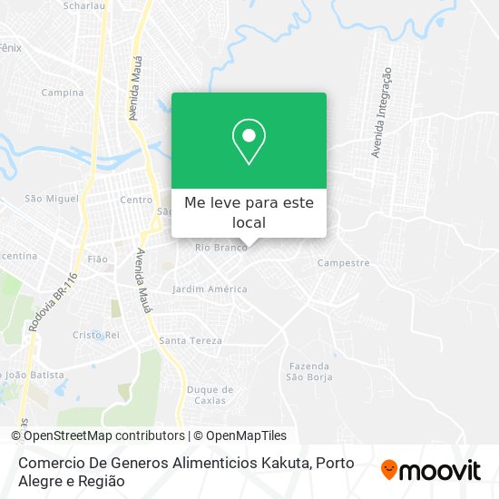 Comercio De Generos Alimenticios Kakuta mapa