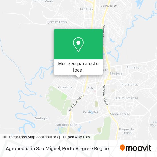 Agropecuária São Miguel mapa