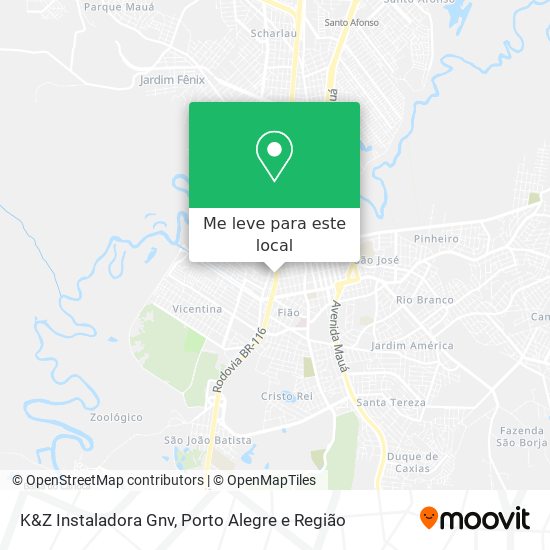 K&Z Instaladora Gnv mapa