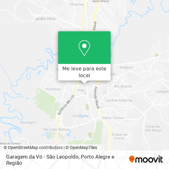 Garagem da Vó - São Leopoldo mapa