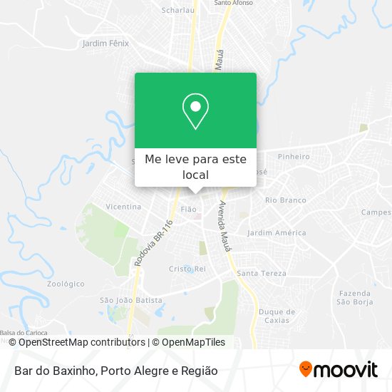 Bar do Baxinho mapa