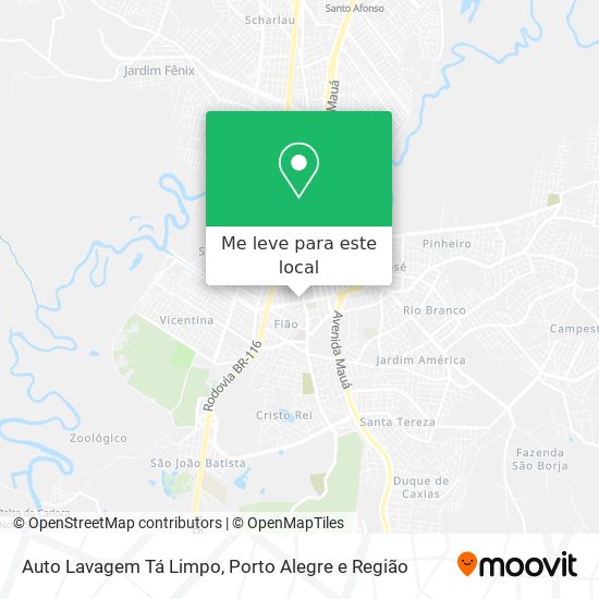 Auto Lavagem Tá Limpo mapa