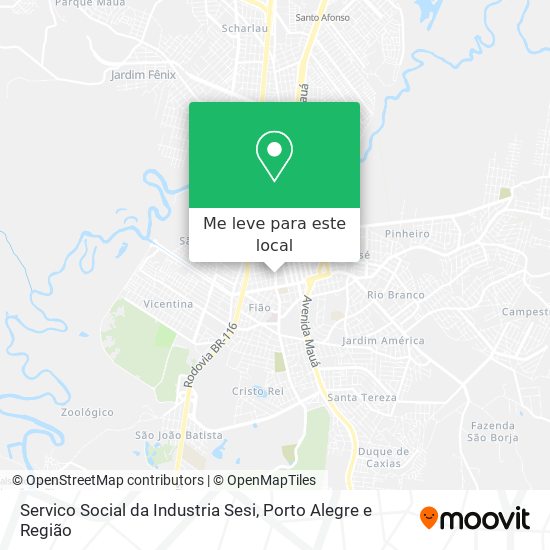 Servico Social da Industria Sesi mapa