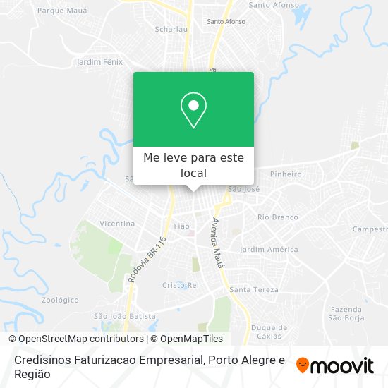 Credisinos Faturizacao Empresarial mapa