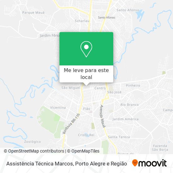 Assistência Técnica Marcos mapa