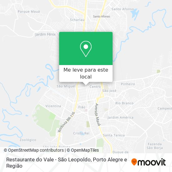 Restaurante do Vale - São Leopoldo mapa