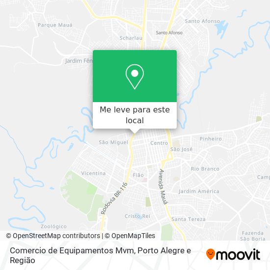 Comercio de Equipamentos Mvm mapa