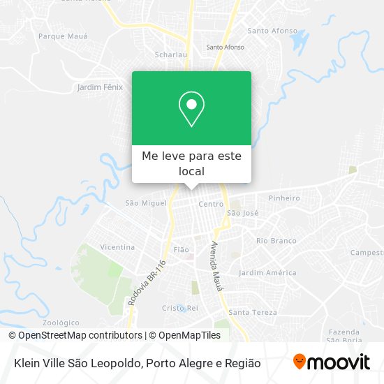 Klein Ville São Leopoldo mapa