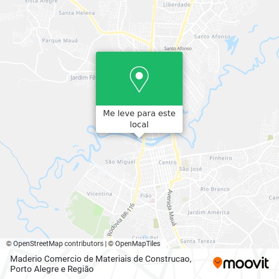 Maderio Comercio de Materiais de Construcao mapa