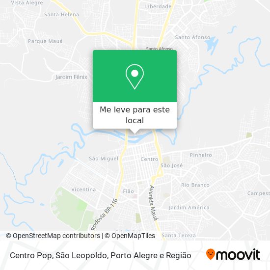 Centro Pop, São Leopoldo mapa