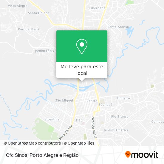 Cfc Sinos mapa