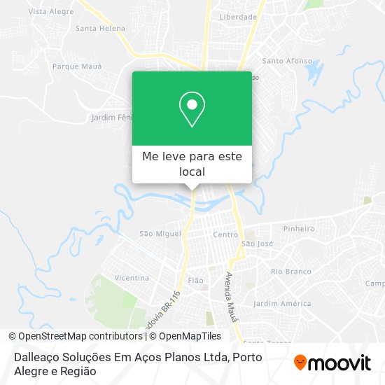 Dalleaço Soluções Em Aços Planos Ltda mapa