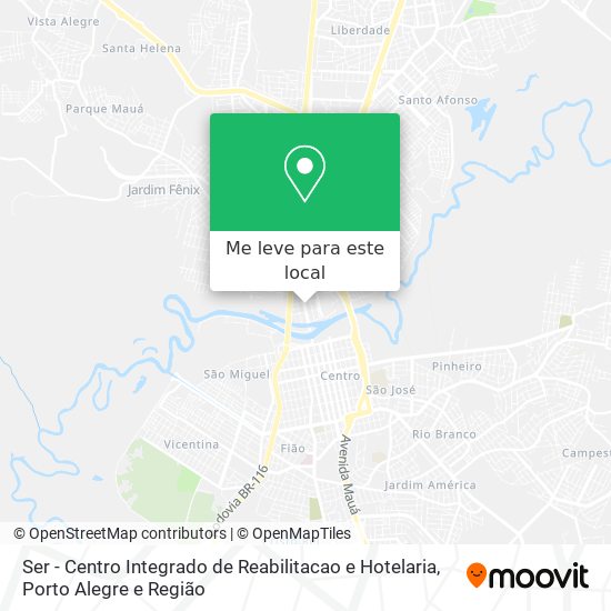 Ser - Centro Integrado de Reabilitacao e Hotelaria mapa