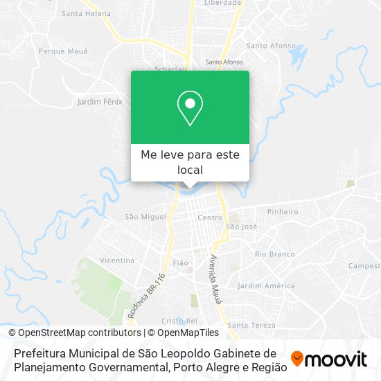 Prefeitura Municipal de São Leopoldo Gabinete de Planejamento Governamental mapa