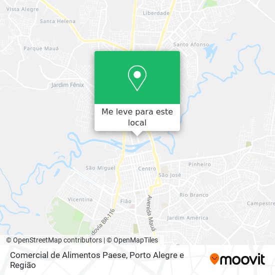 Comercial de Alimentos Paese mapa