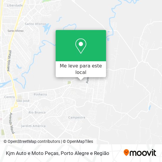 Kjm Auto e Moto Peças mapa