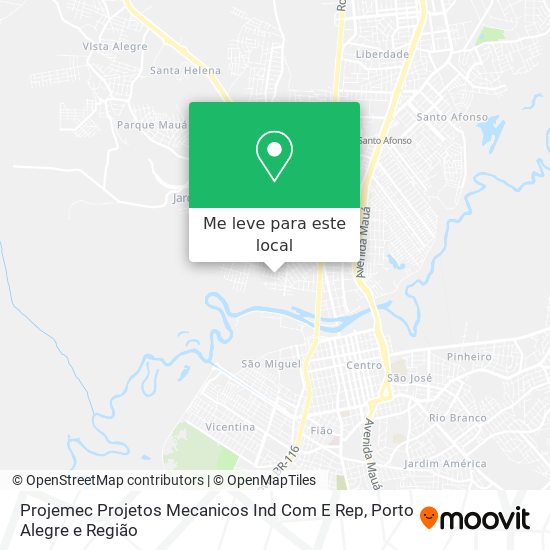 Projemec Projetos Mecanicos Ind Com E Rep mapa