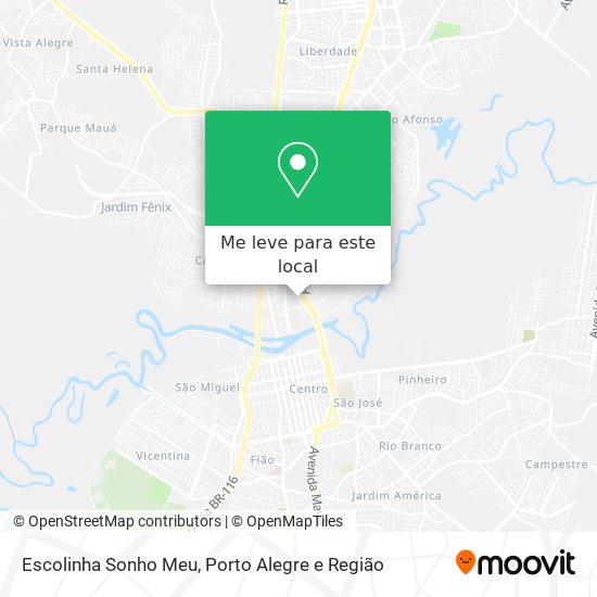 Escolinha Sonho Meu mapa