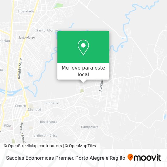 Sacolas Economicas Premier mapa